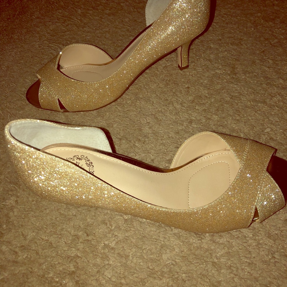 Gold heels